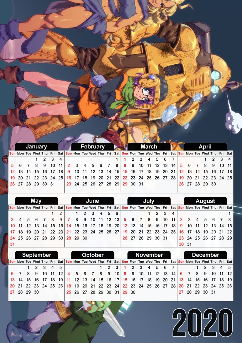  chrono trigger for A3 Photo Calendar 30x43cm