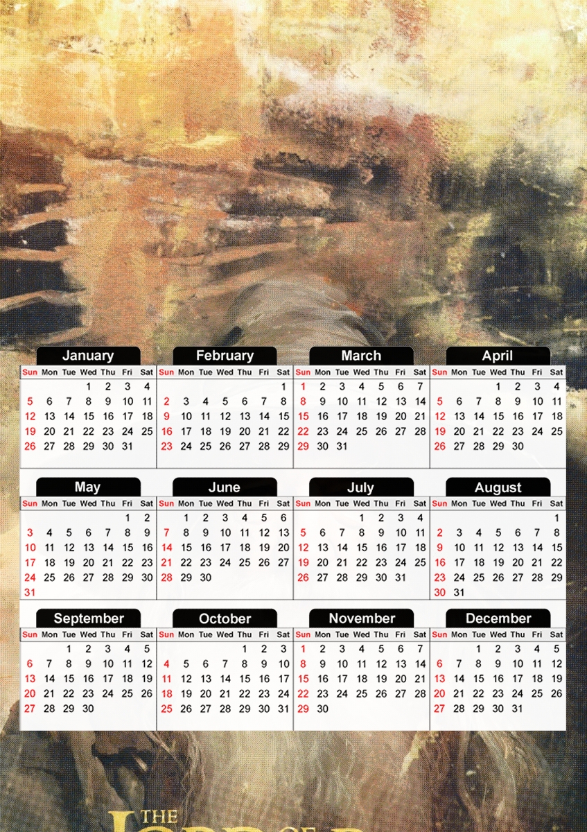  Cinema Gandalf LOTR for A3 Photo Calendar 30x43cm