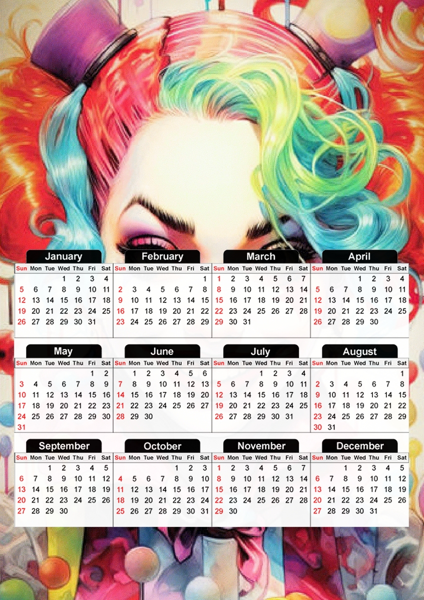  Circus beauty for A3 Photo Calendar 30x43cm