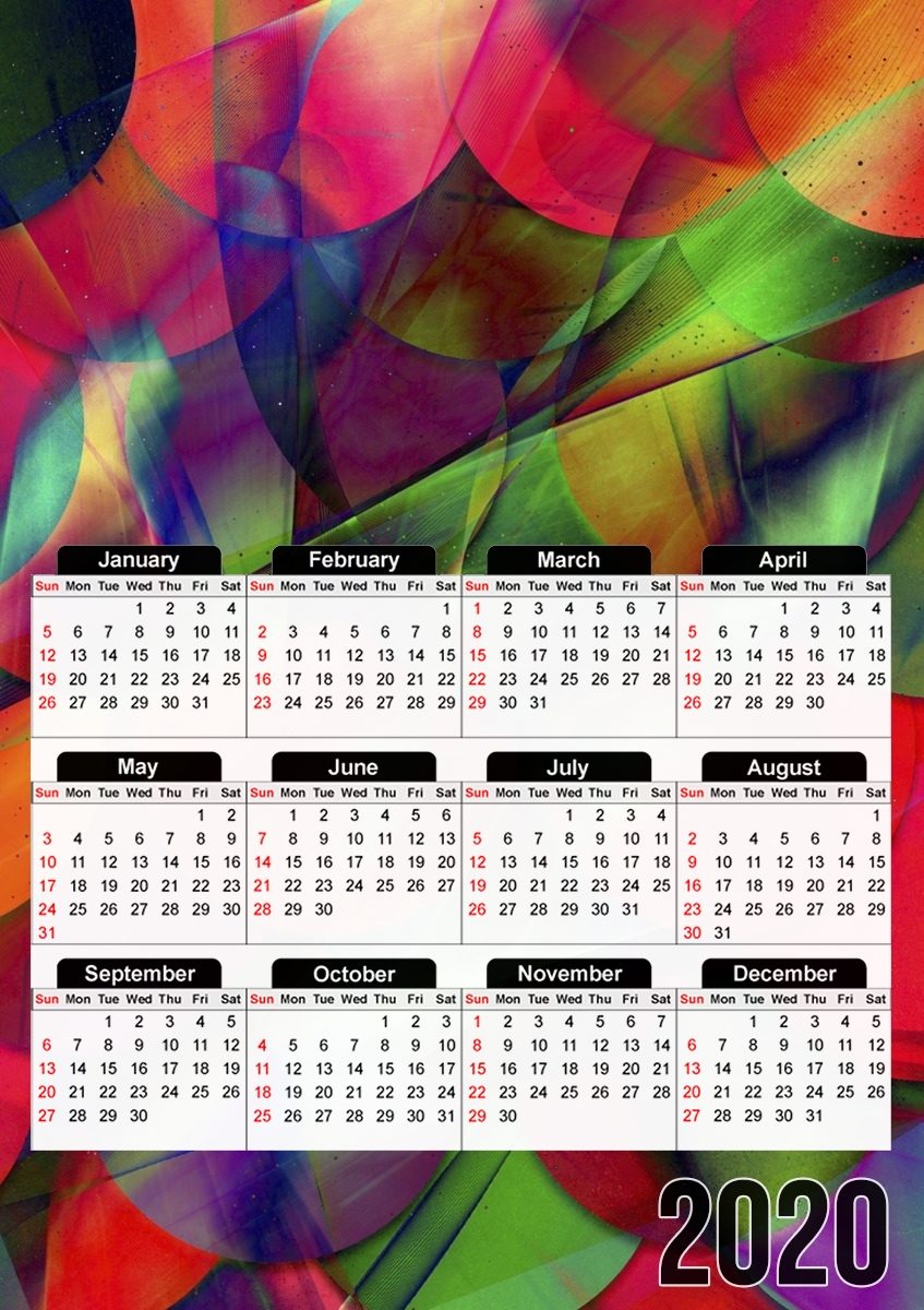  Citric Circles for A3 Photo Calendar 30x43cm