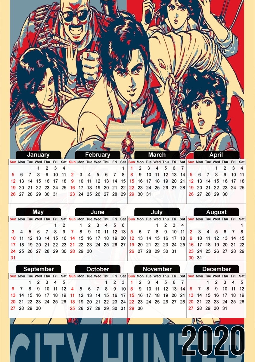  City hunter propaganda for A3 Photo Calendar 30x43cm