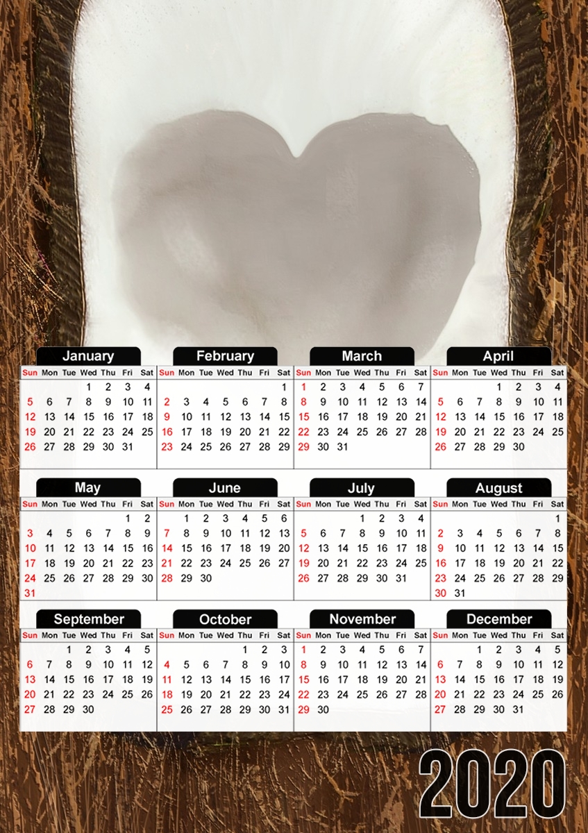  Coconut love for A3 Photo Calendar 30x43cm