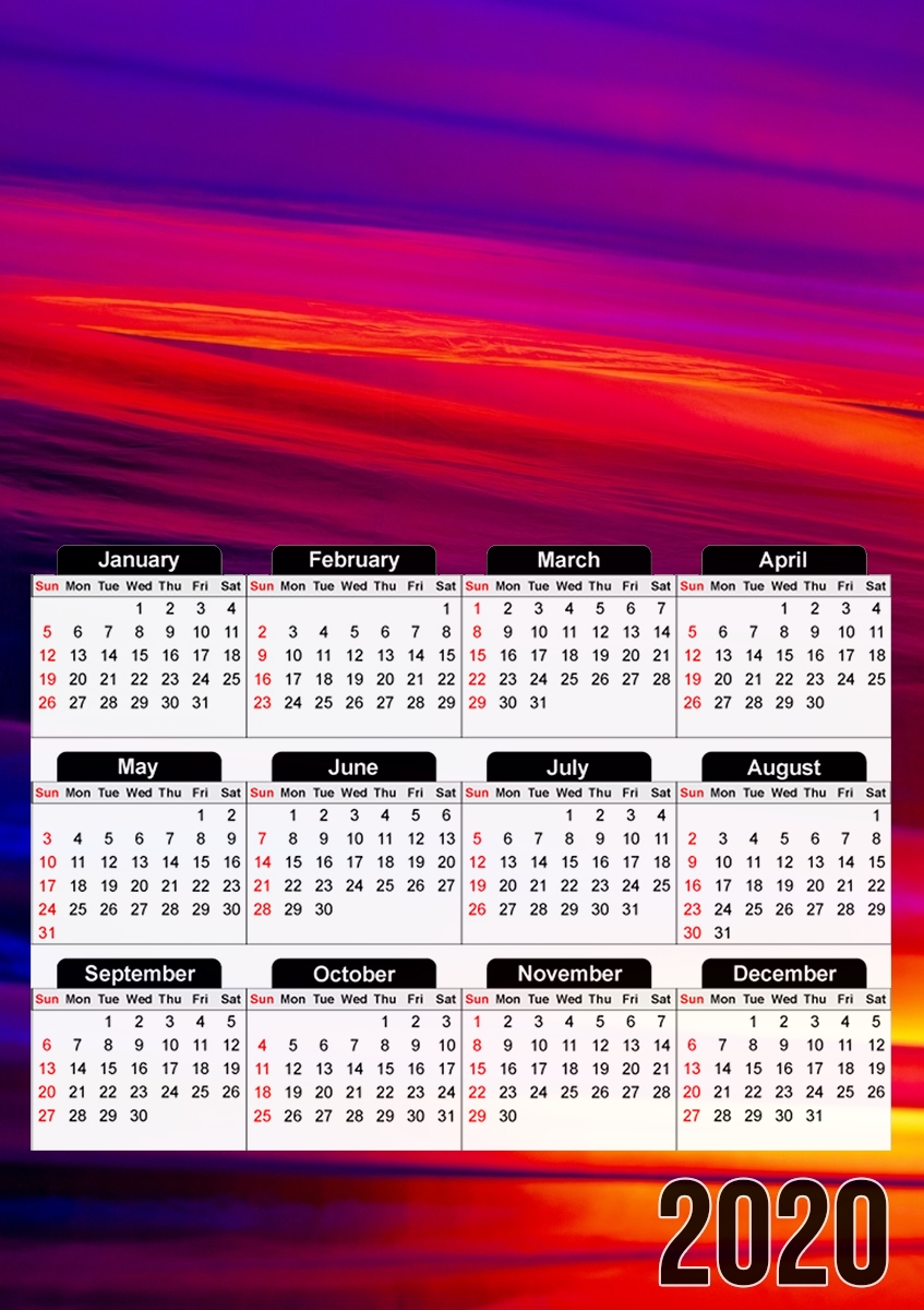  Colorful Plastic for A3 Photo Calendar 30x43cm