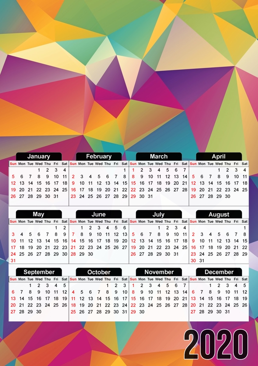  Colorful (diamond) for A3 Photo Calendar 30x43cm