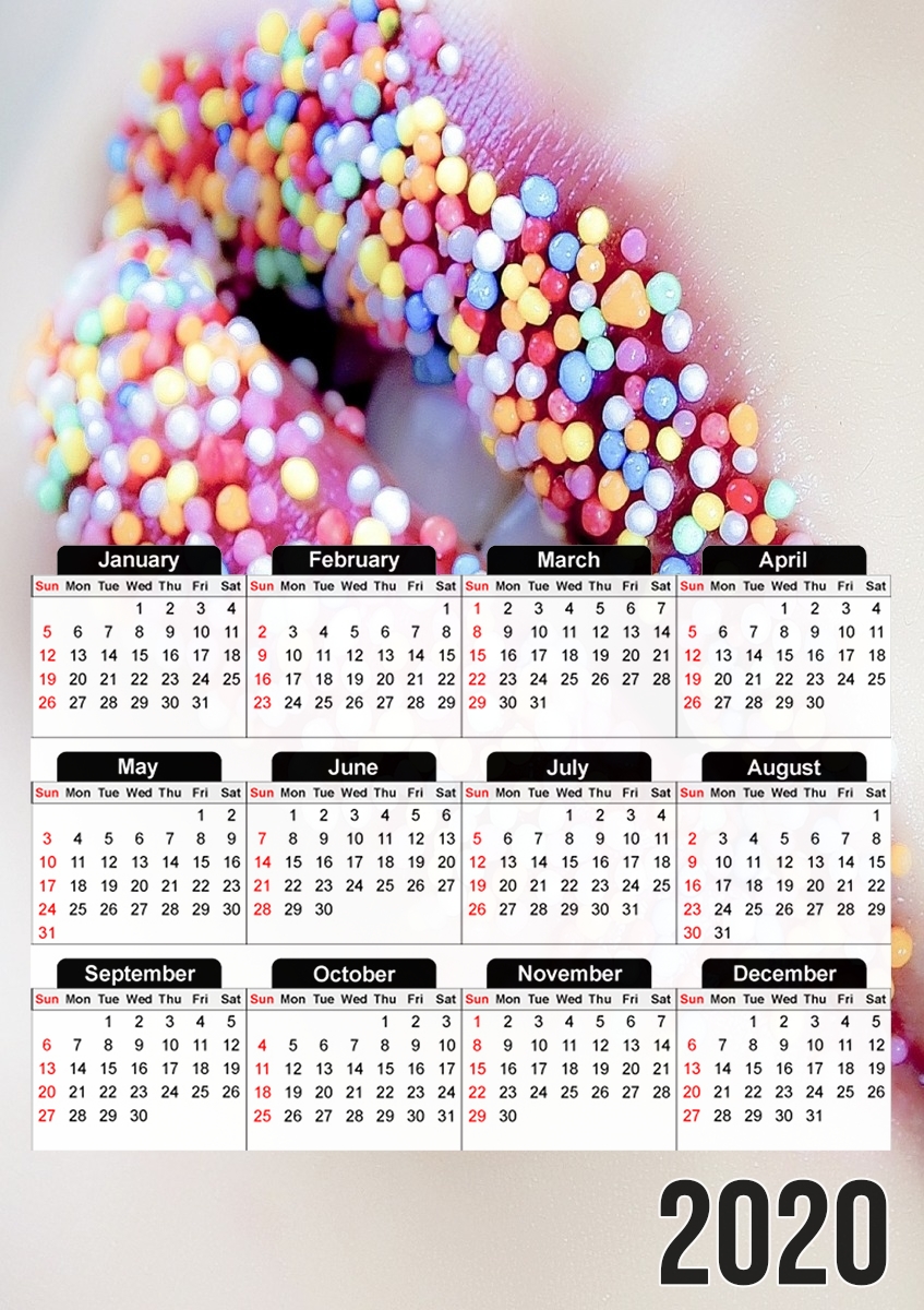  Colorful Lips for A3 Photo Calendar 30x43cm