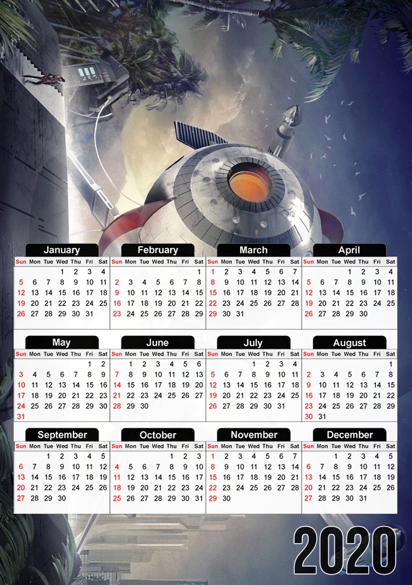  Comet Ship Captain Flam for A3 Photo Calendar 30x43cm