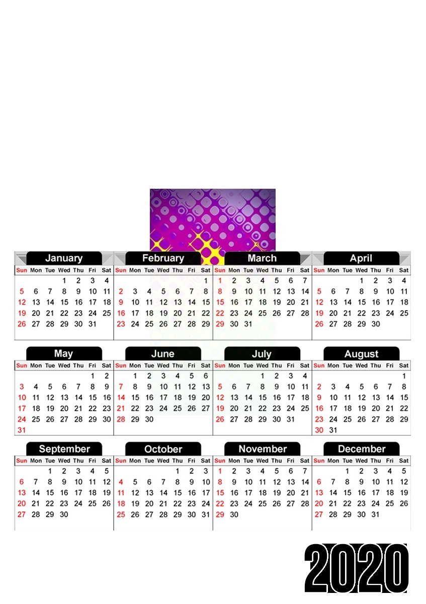  Confused Bubbles for A3 Photo Calendar 30x43cm