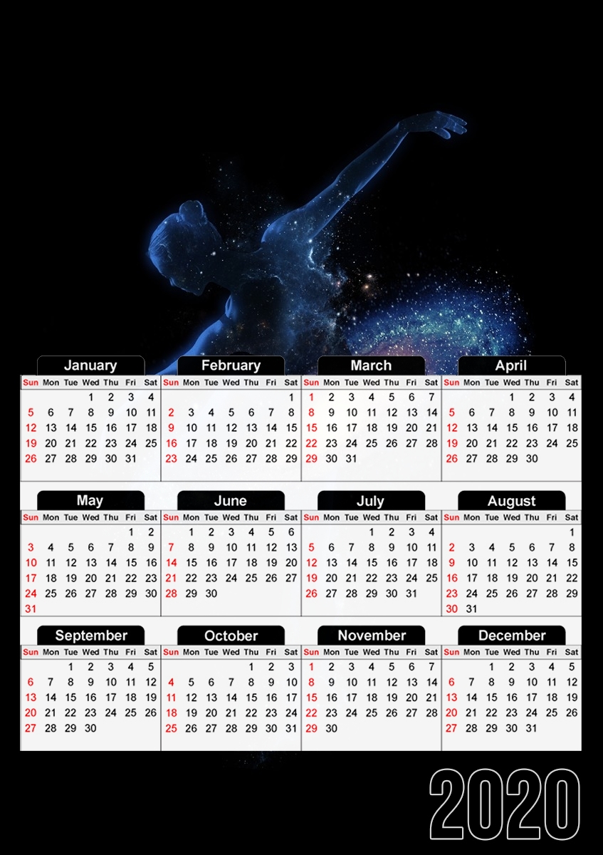  Cosmic dance for A3 Photo Calendar 30x43cm