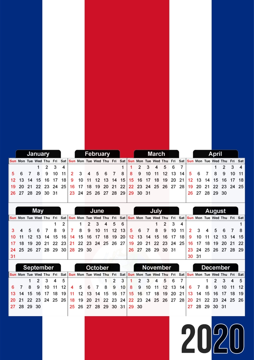  Costa Rica for A3 Photo Calendar 30x43cm