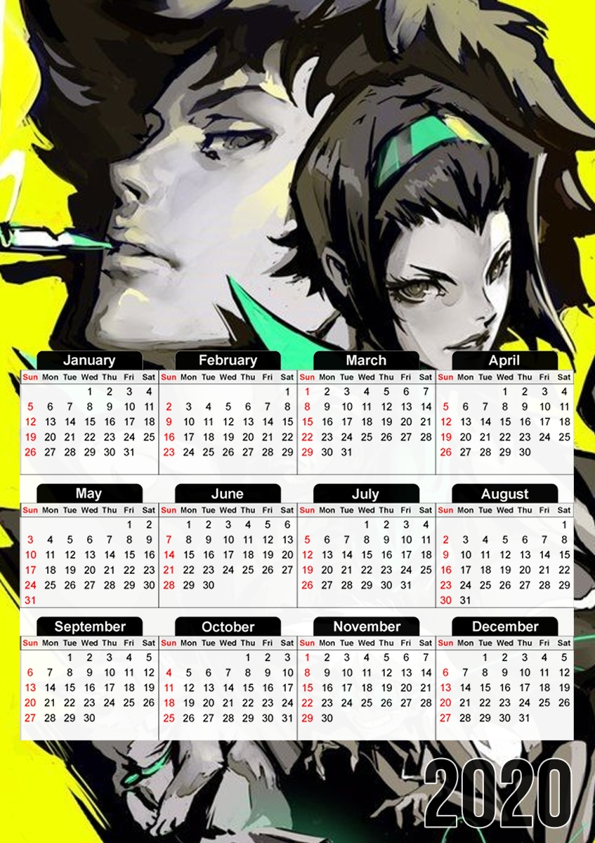  Cowboy Bebop Yellow Art for A3 Photo Calendar 30x43cm