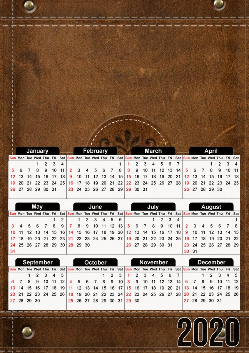  cPrestige leather wallet for A3 Photo Calendar 30x43cm