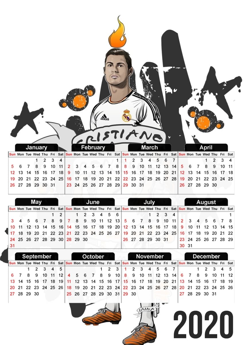  Cristiano Ronaldo for A3 Photo Calendar 30x43cm