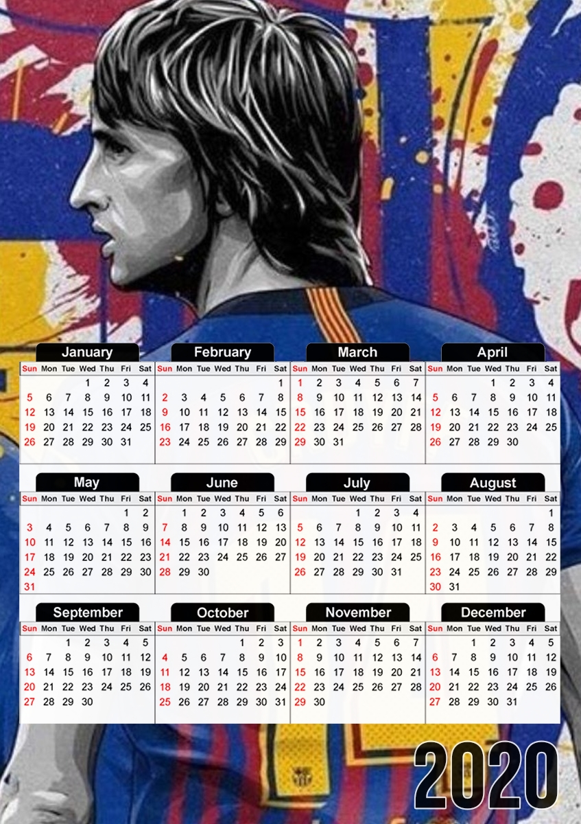  Cruyff 14 for A3 Photo Calendar 30x43cm