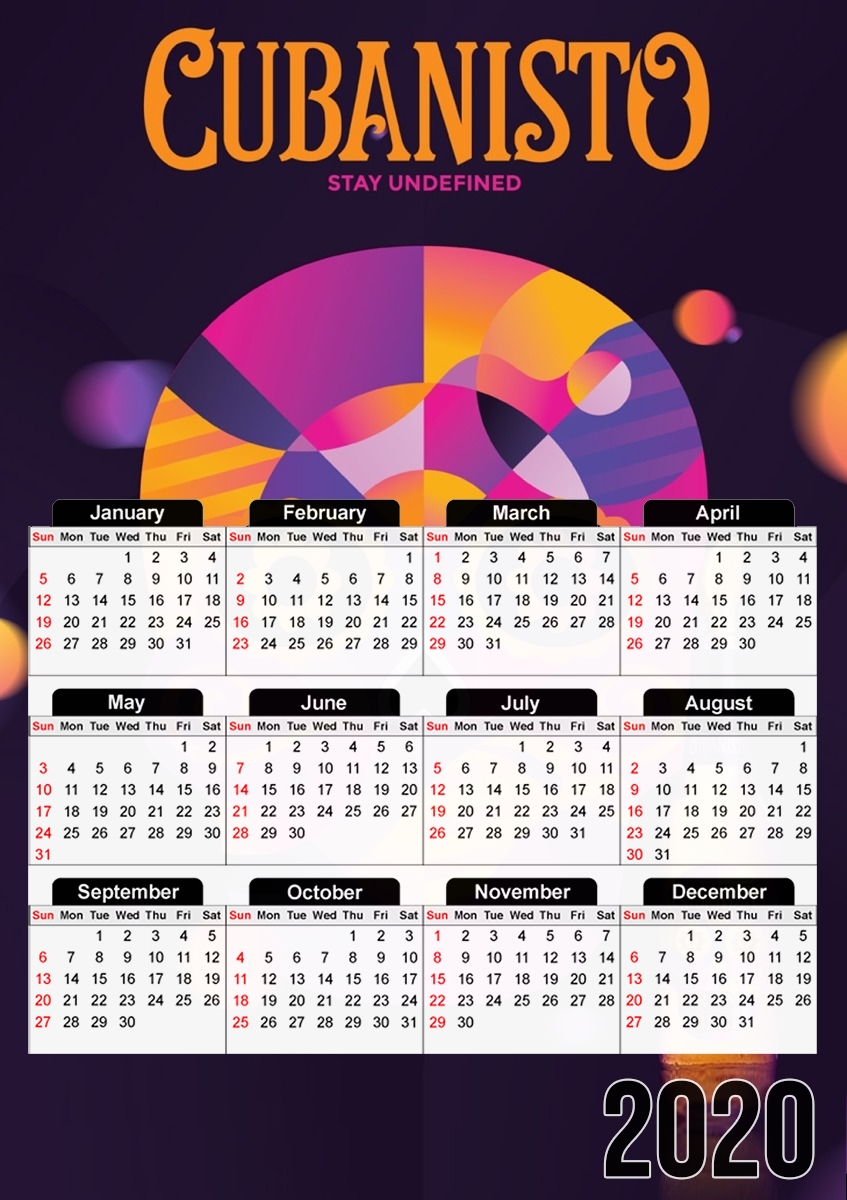  Cubanisto calavera for A3 Photo Calendar 30x43cm