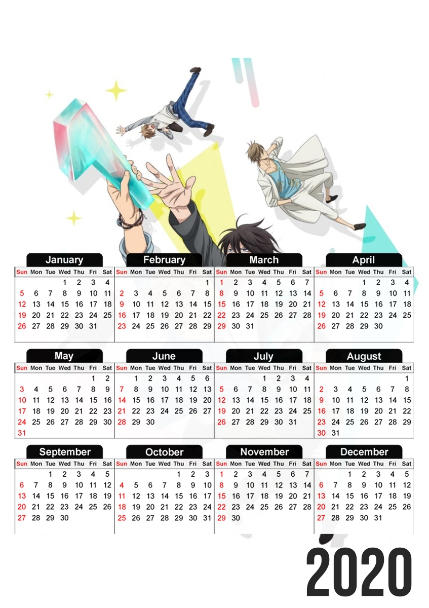  Dakaretai otoko for A3 Photo Calendar 30x43cm