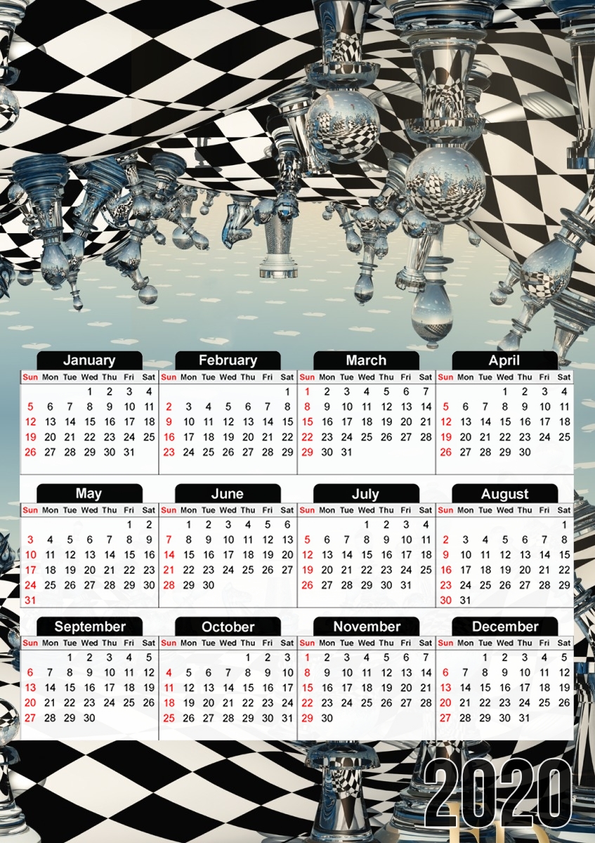  checkerboard for A3 Photo Calendar 30x43cm