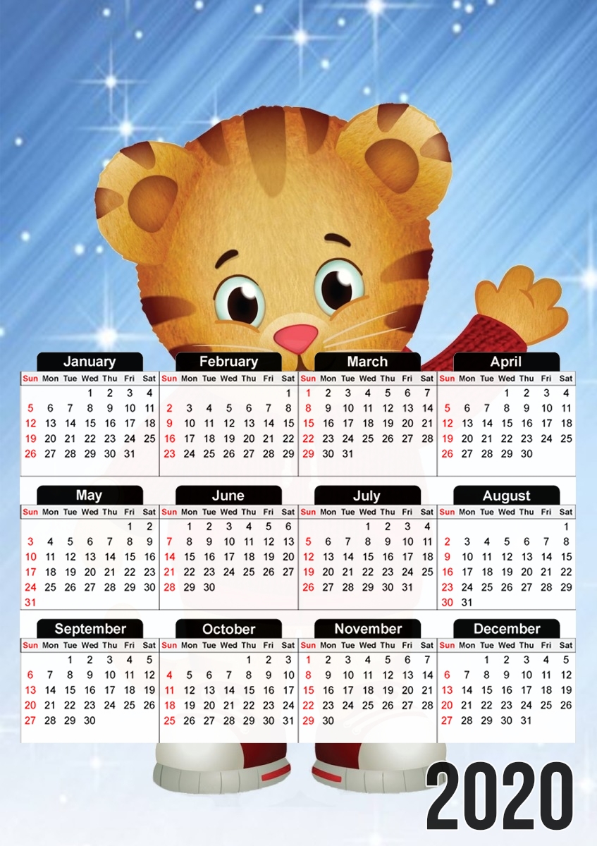  Daniel The Tiger for A3 Photo Calendar 30x43cm