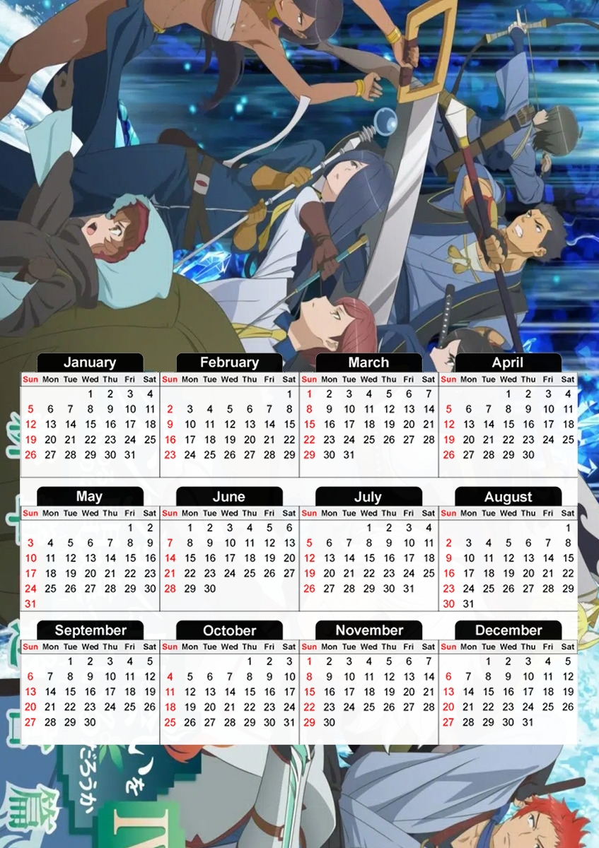  DanMachi for A3 Photo Calendar 30x43cm