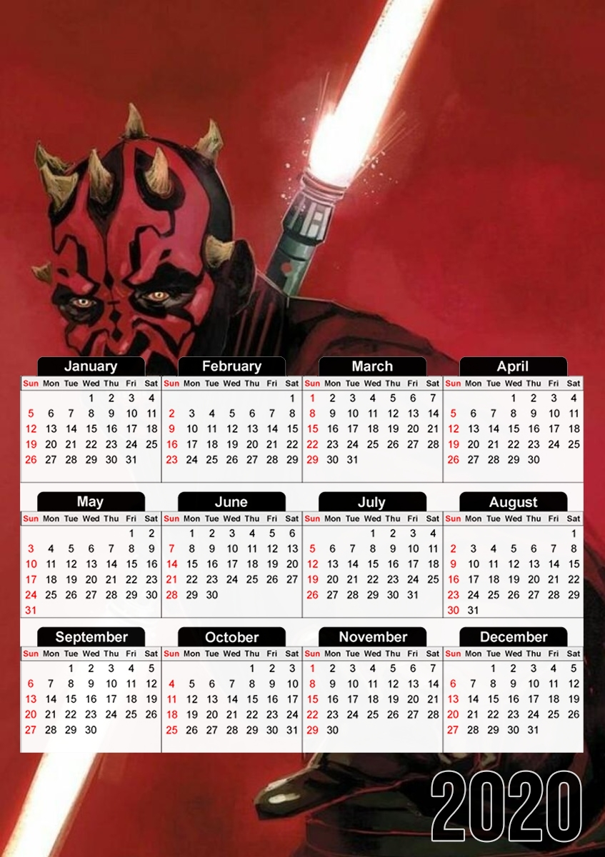  Dark Maul for A3 Photo Calendar 30x43cm