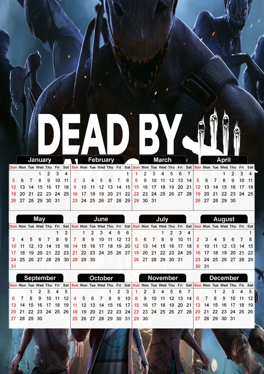  Dead by daylight for A3 Photo Calendar 30x43cm