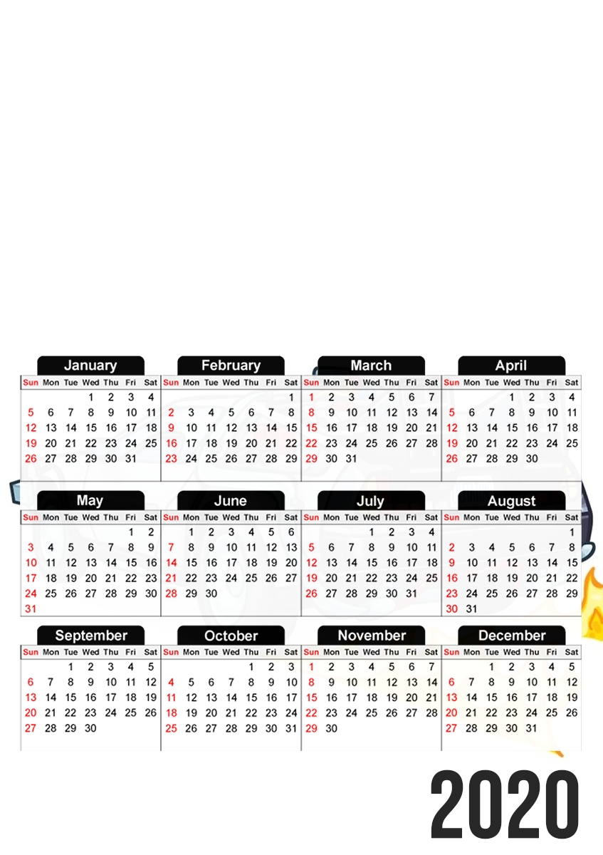  Delorean retour vers le futur for A3 Photo Calendar 30x43cm