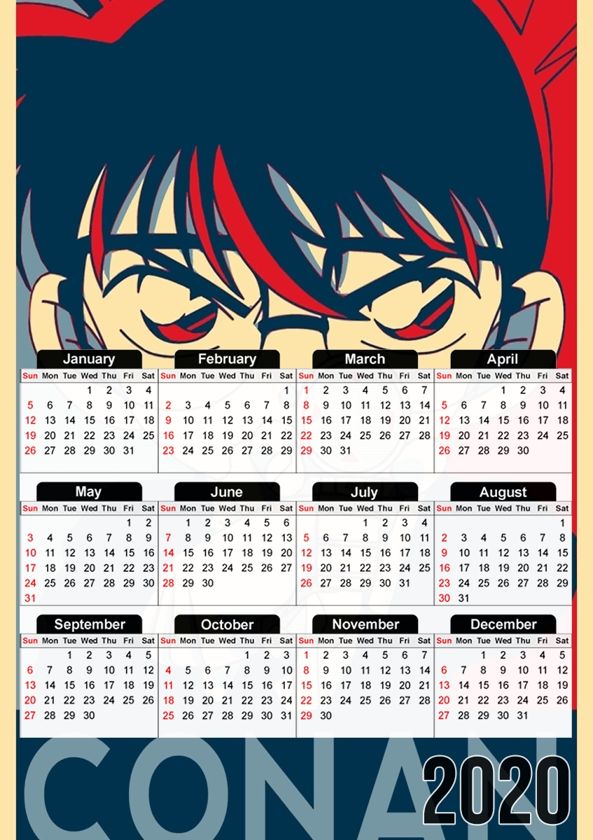  Detective Conan Propaganda for A3 Photo Calendar 30x43cm