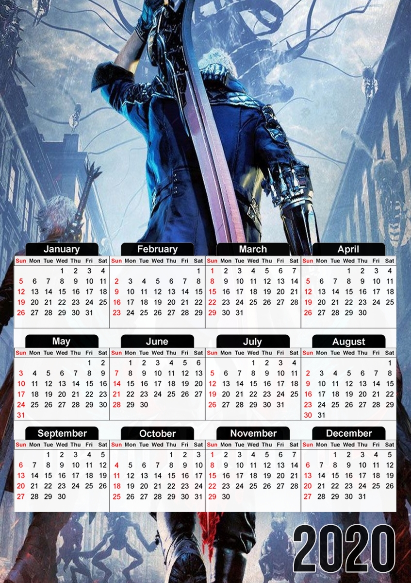  Devil may cry for A3 Photo Calendar 30x43cm