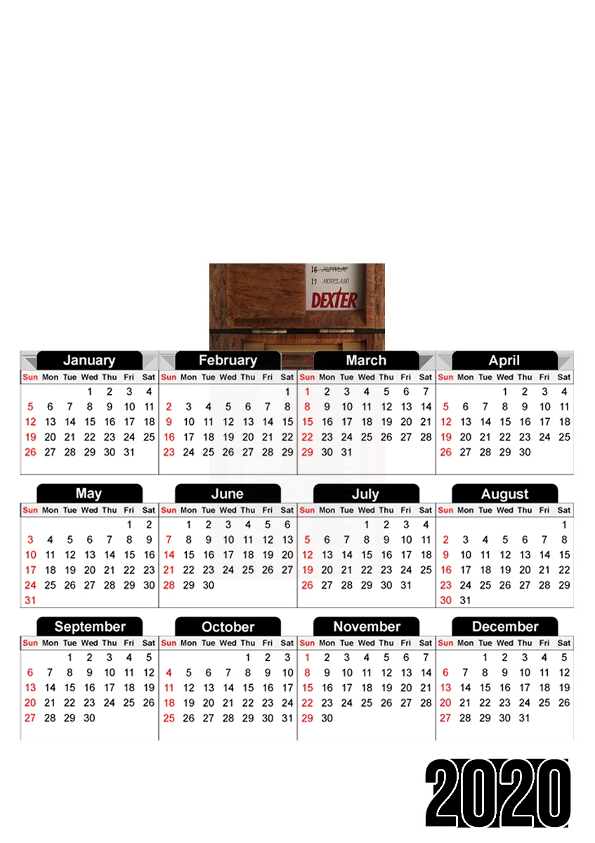  Dexter Blood slide for A3 Photo Calendar 30x43cm