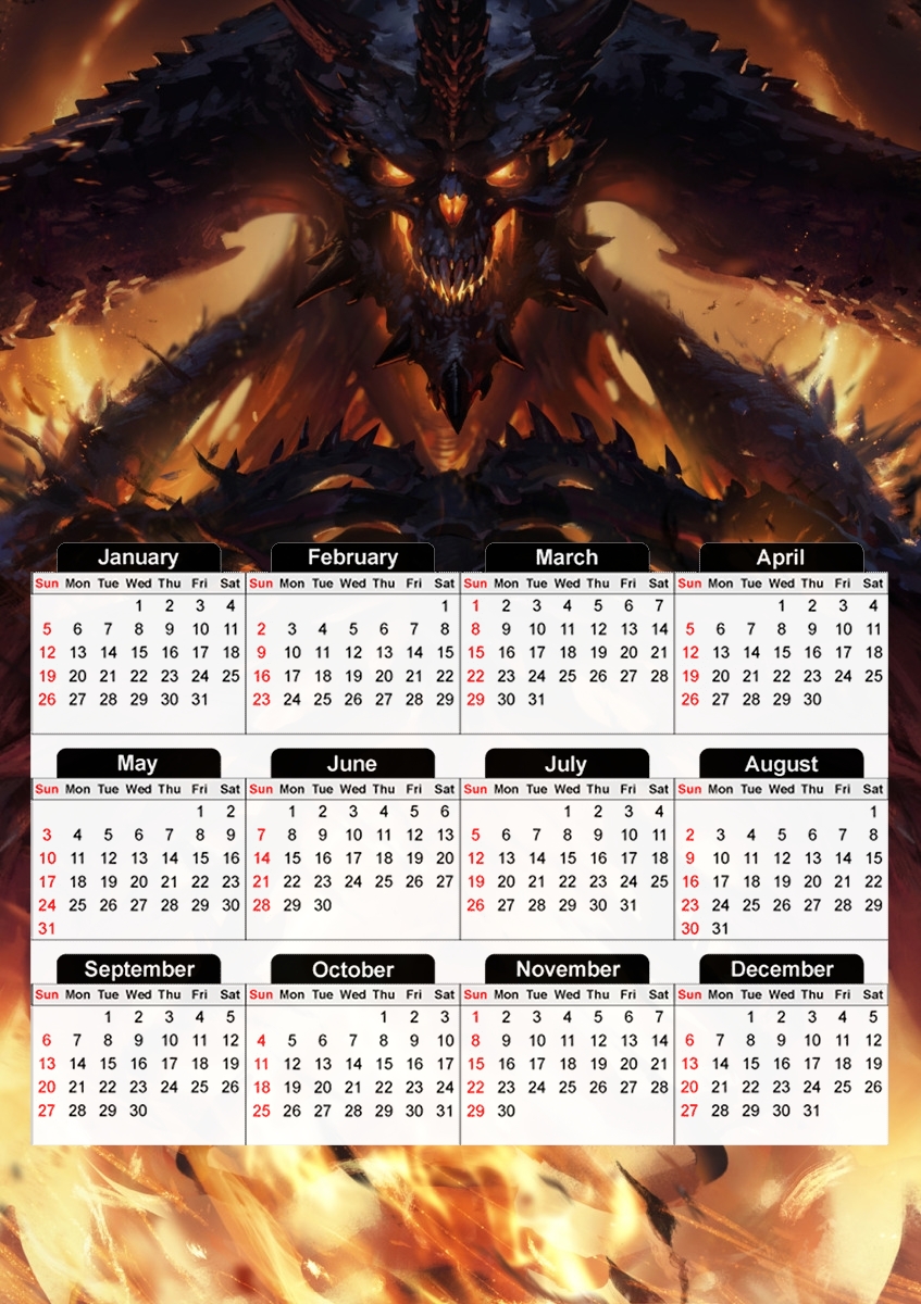  Diablo Immortal for A3 Photo Calendar 30x43cm