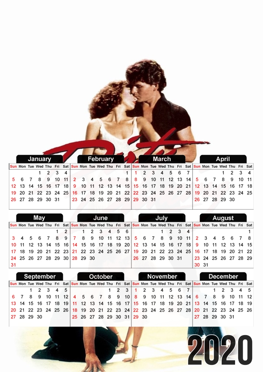  Dirty Dancing for A3 Photo Calendar 30x43cm