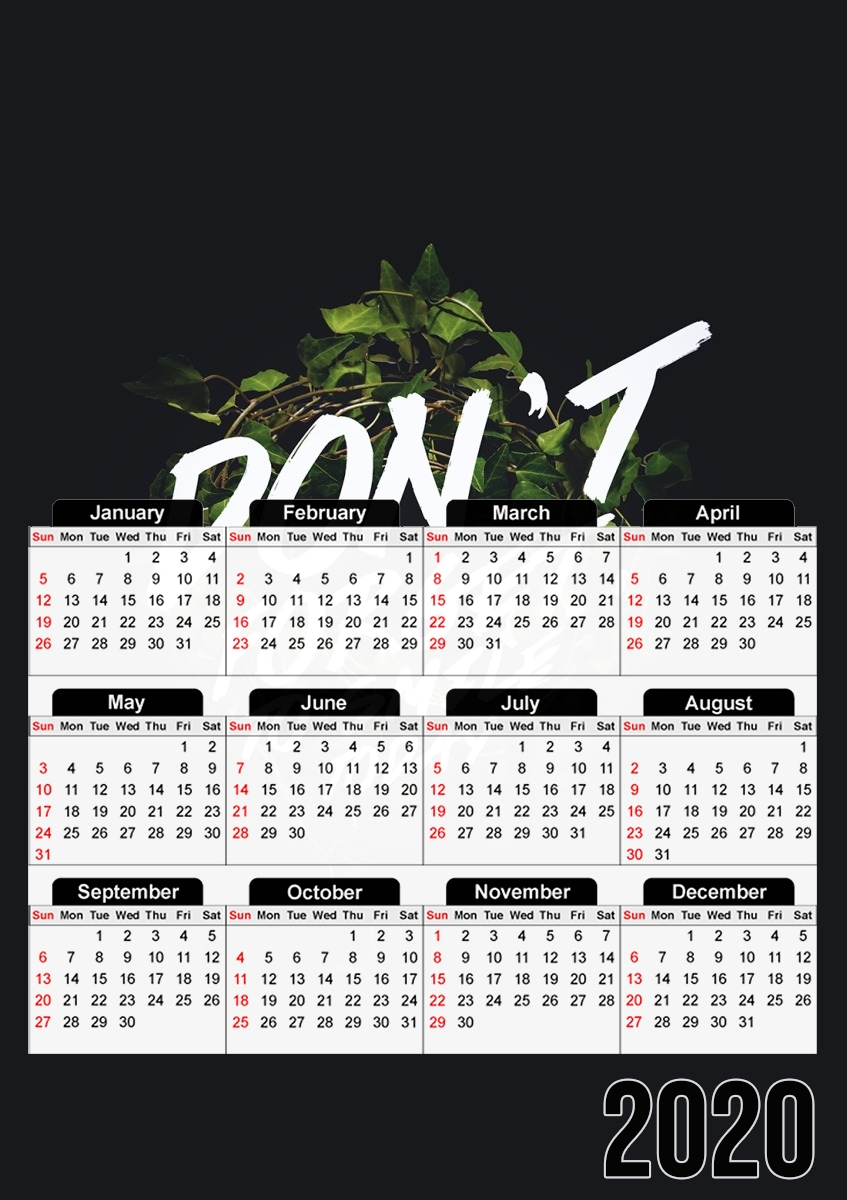  Don't forget it!  for A3 Photo Calendar 30x43cm