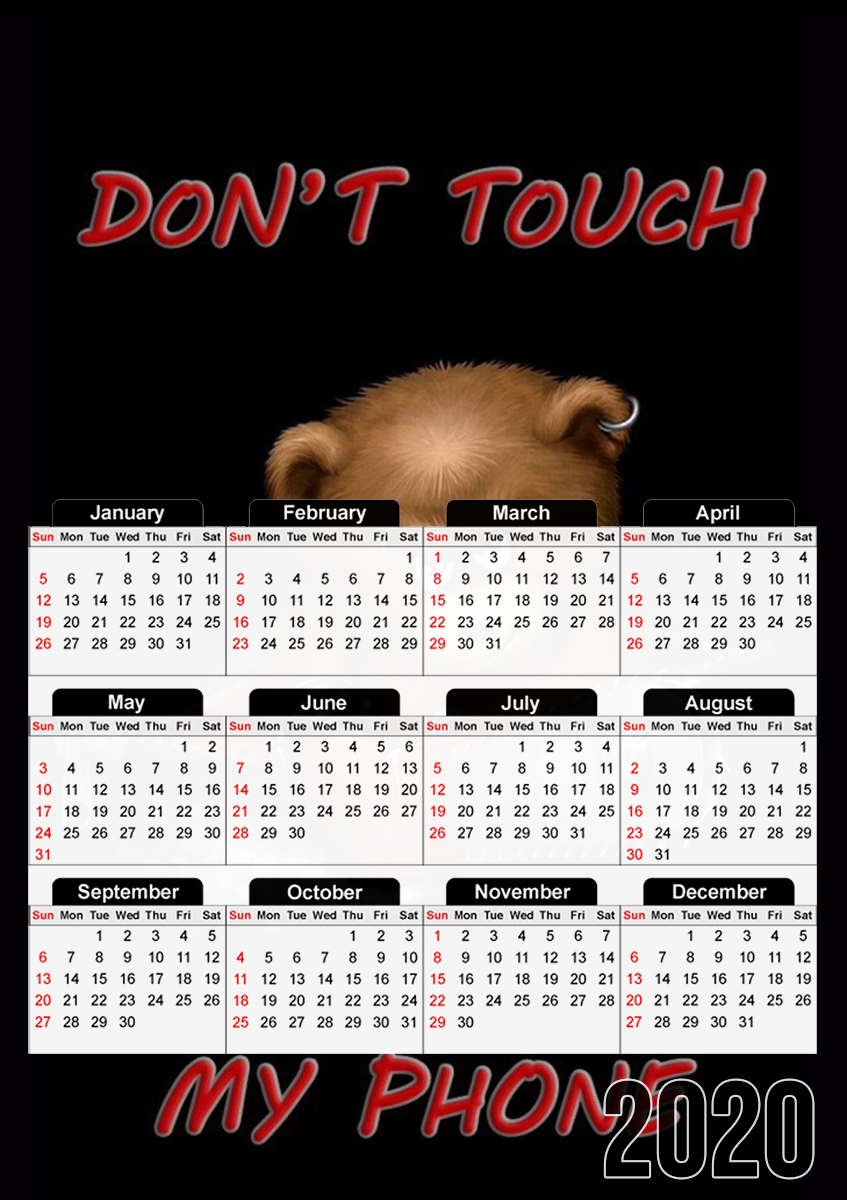  Don't touch my phone for A3 Photo Calendar 30x43cm