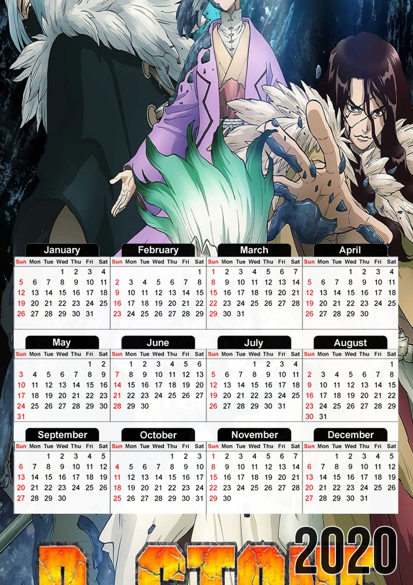  Dr Stone Season2 for A3 Photo Calendar 30x43cm