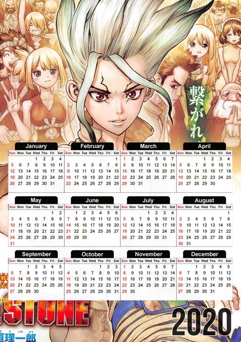  Dr Stone for A3 Photo Calendar 30x43cm