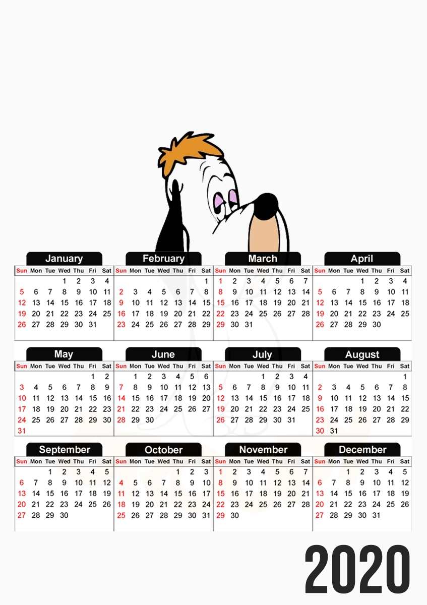  Droopy Doggy for A3 Photo Calendar 30x43cm