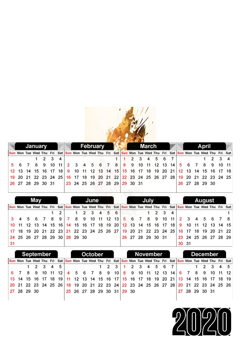  El Guepardo for A3 Photo Calendar 30x43cm