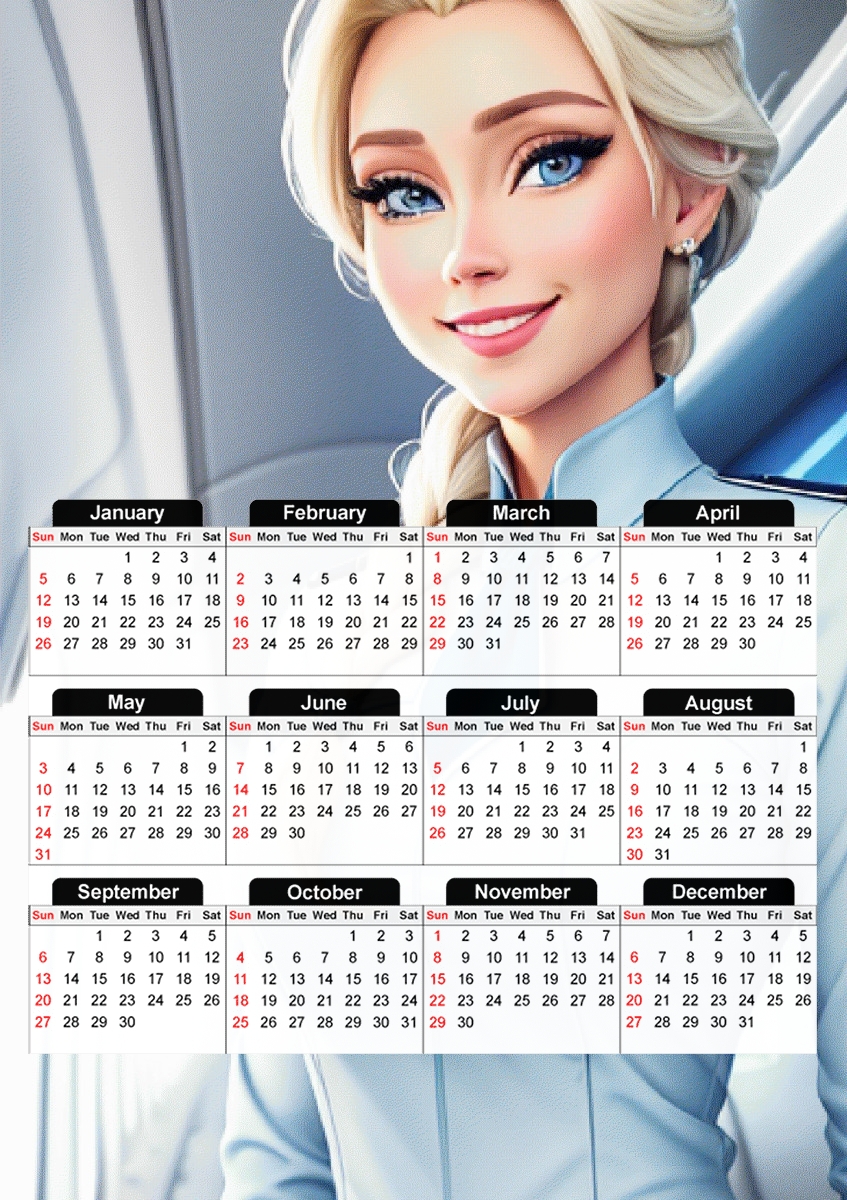  Elsa Flight for A3 Photo Calendar 30x43cm