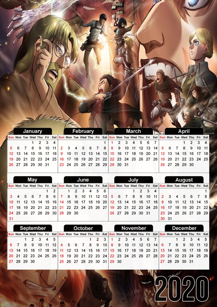  Eren Family Art Season 2 for A3 Photo Calendar 30x43cm