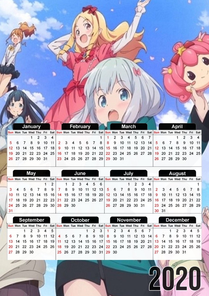  Eromanga sensei for A3 Photo Calendar 30x43cm