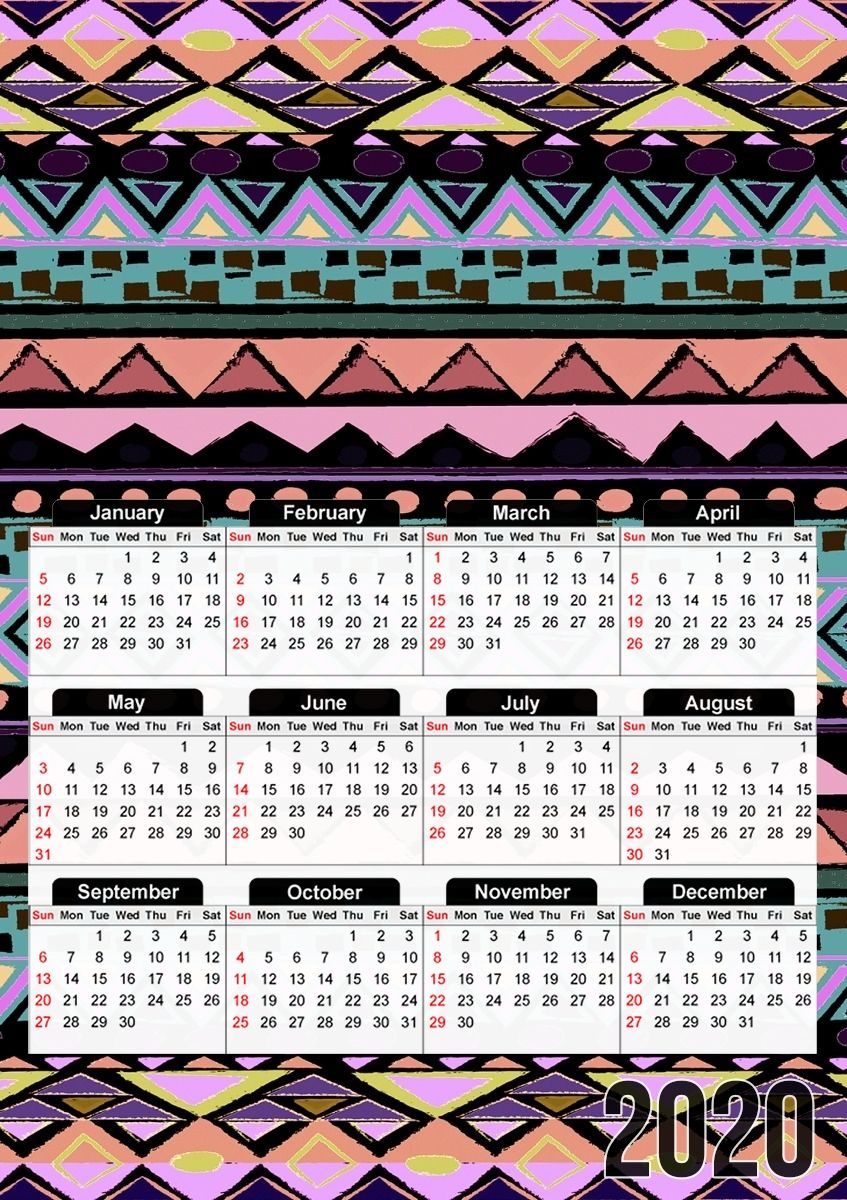  Ethnic Summer for A3 Photo Calendar 30x43cm