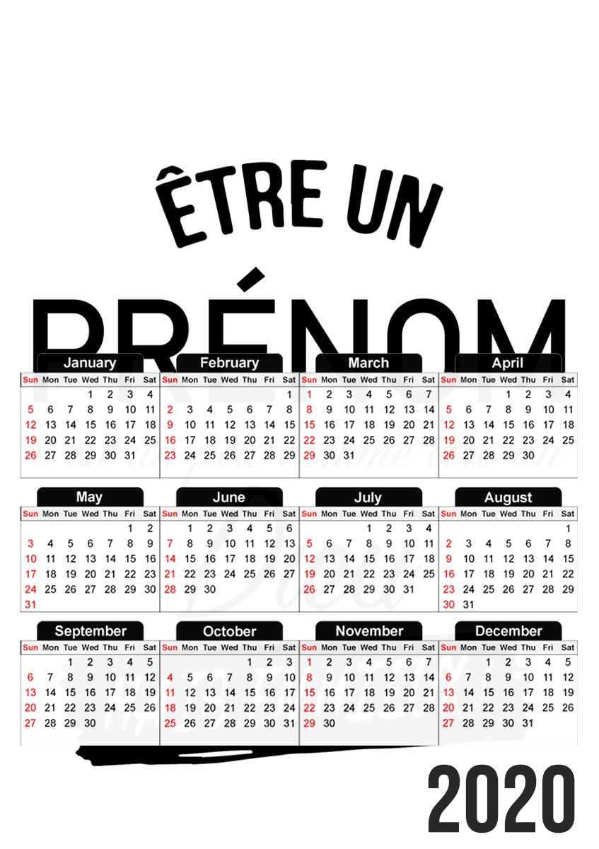  Etre un cest comme dieu for A3 Photo Calendar 30x43cm