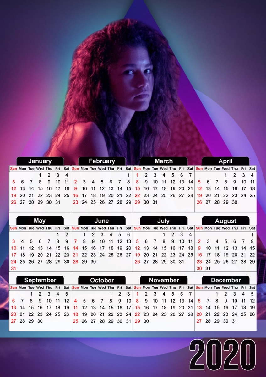  euphoria zendaya for A3 Photo Calendar 30x43cm