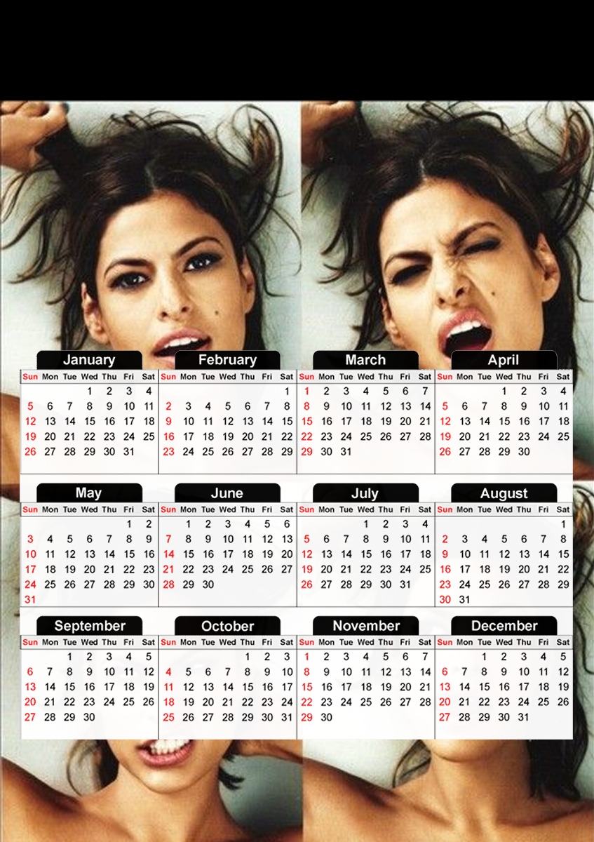  Eva mendes collage for A3 Photo Calendar 30x43cm