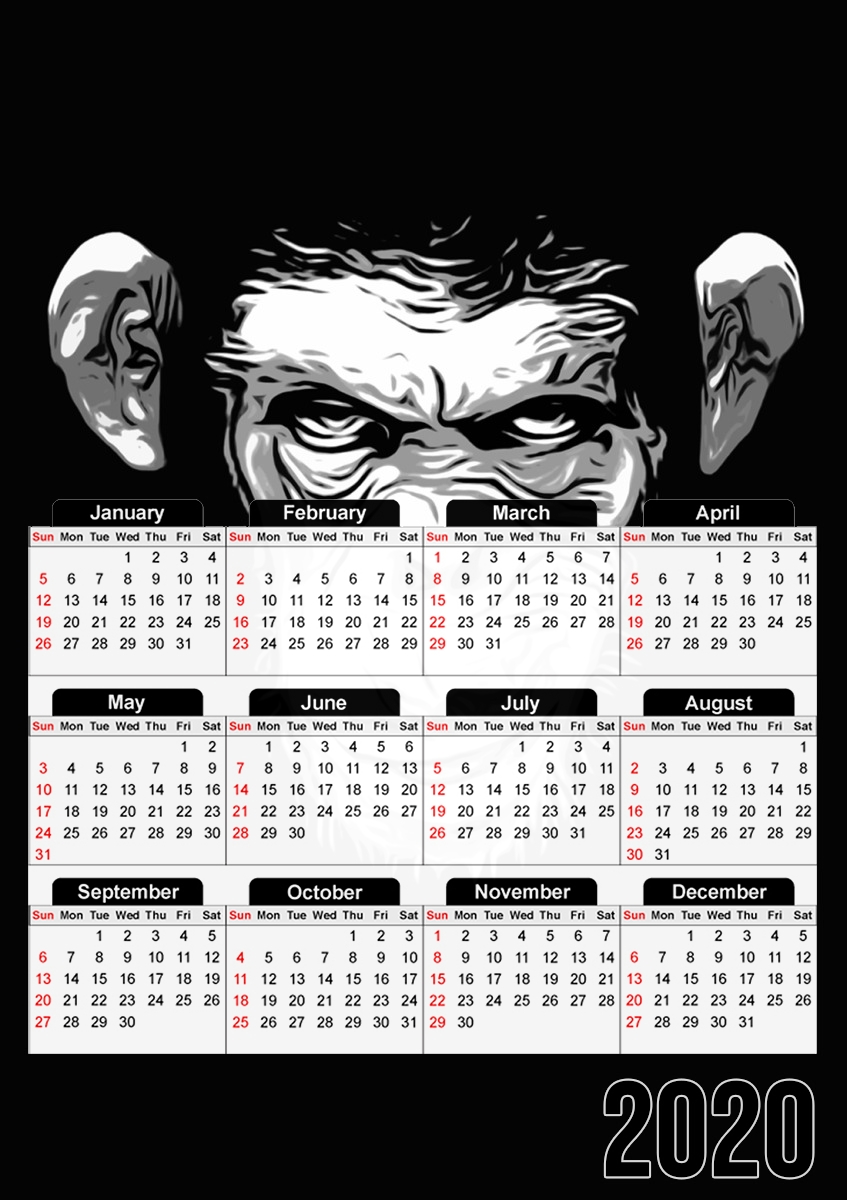  Evil Monkey for A3 Photo Calendar 30x43cm