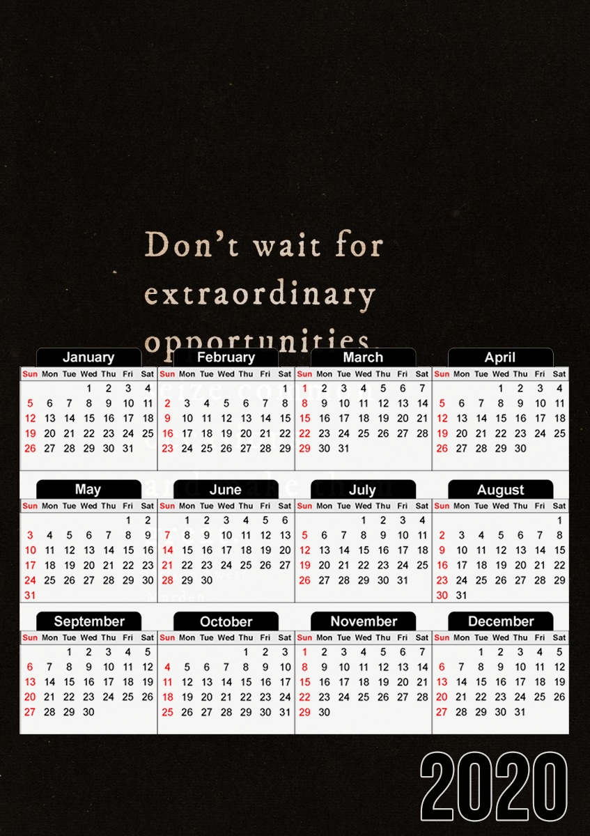  Extraordinary opportunities for A3 Photo Calendar 30x43cm