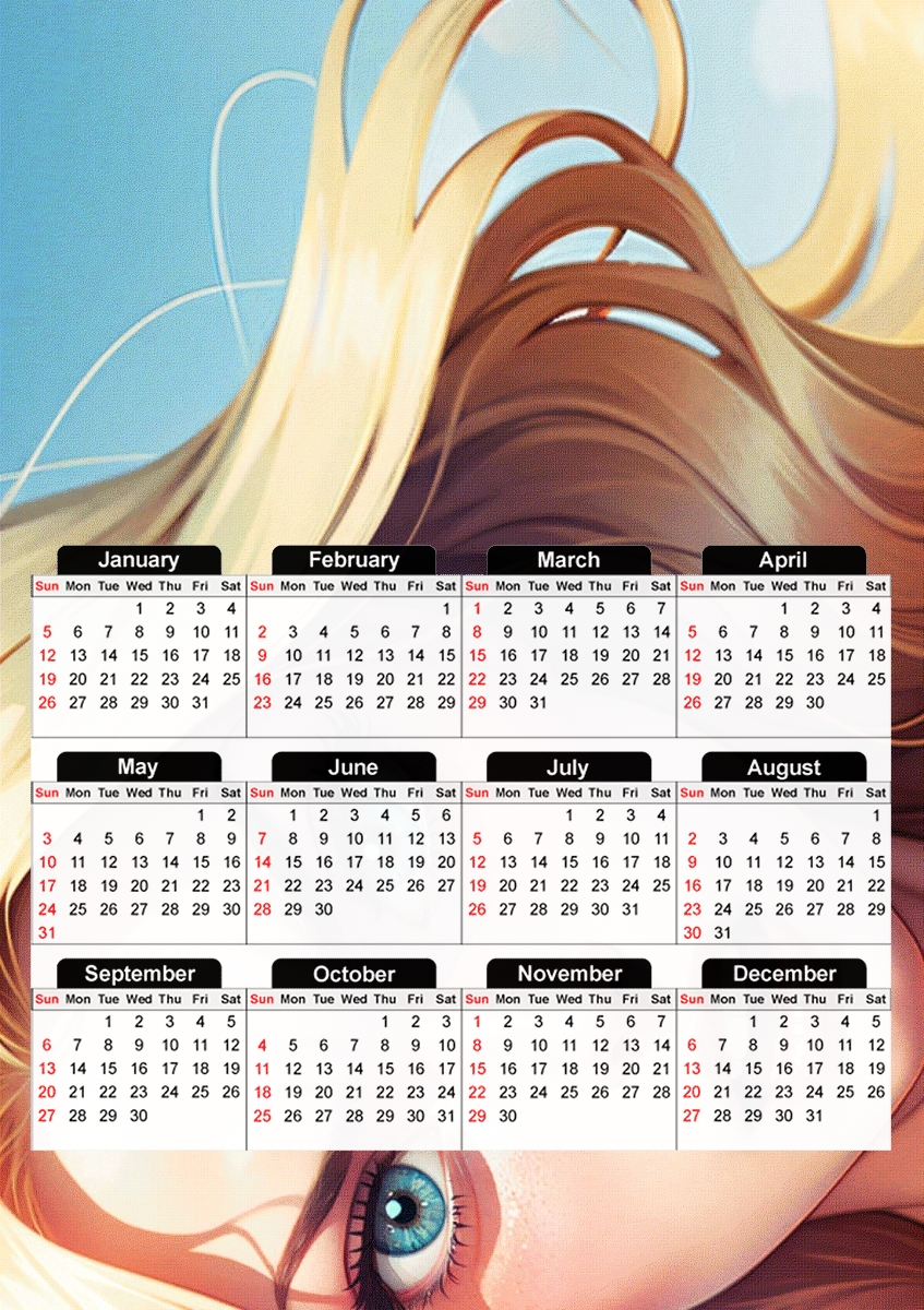  Eyes Atomic for A3 Photo Calendar 30x43cm