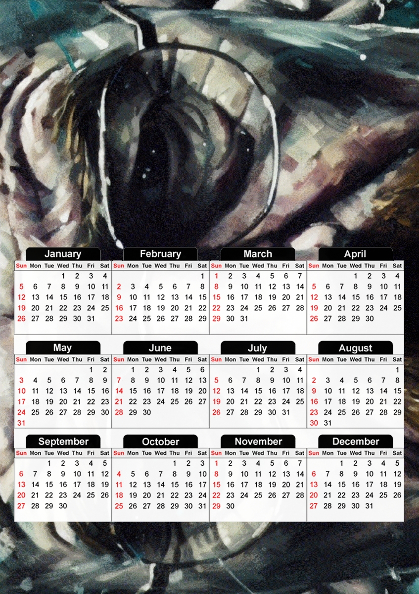  Eyes Walter for A3 Photo Calendar 30x43cm