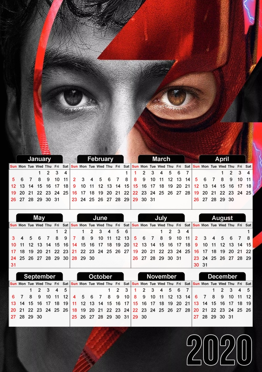  ezra miller aka flash for A3 Photo Calendar 30x43cm