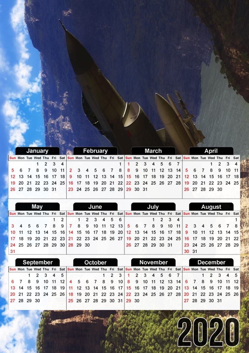  F-16 Fighting Falcon for A3 Photo Calendar 30x43cm