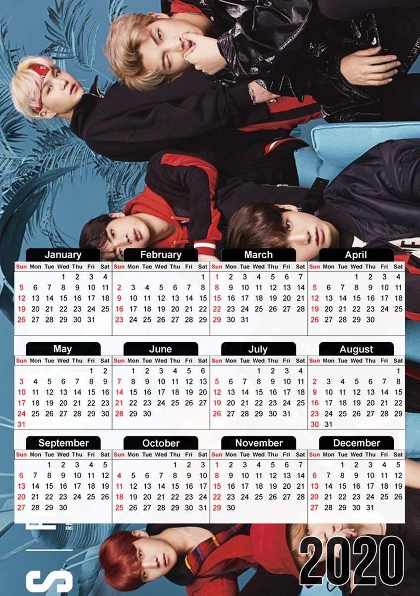  Face yourself BTS for A3 Photo Calendar 30x43cm